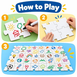Creativity Puzzle (Erasable) – Creative Expression, Participation & Teamwork Activity - Fun Learning Store