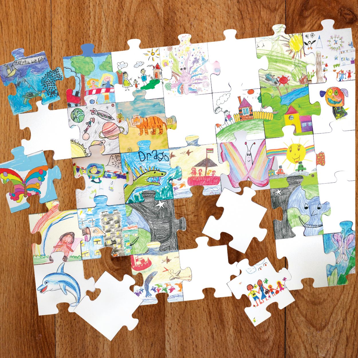 Creativity Puzzle (Non Erasable) White Blank Puzzle - Fun Learning Store