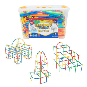 Creativity Straws – 1000 - Piece STEM Construction Set for Kids 🧠 - Fun Learning Store
