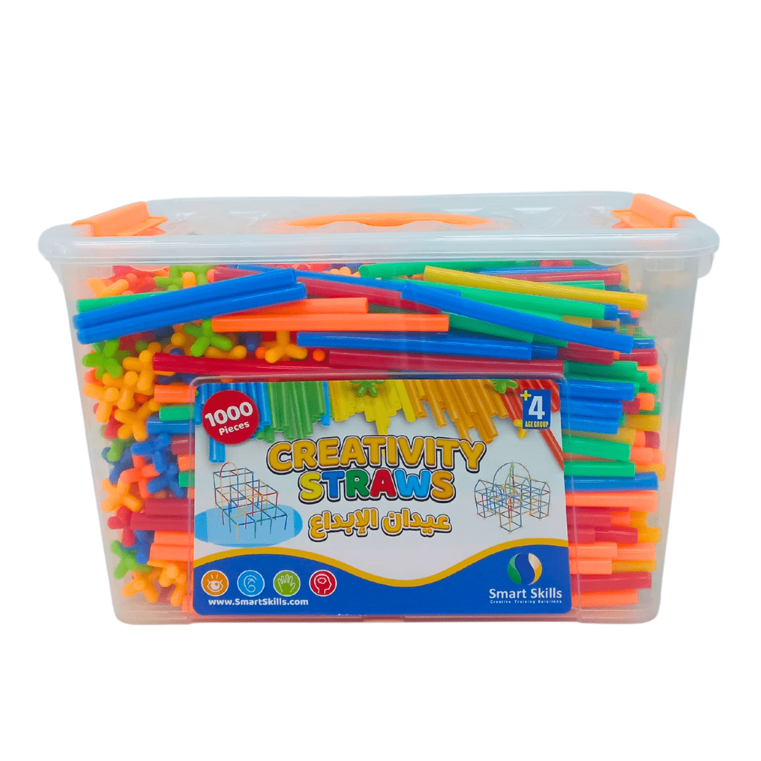 Creativity Straws – 1000 - Piece STEM Construction Set for Kids 🧠 - Fun Learning Store