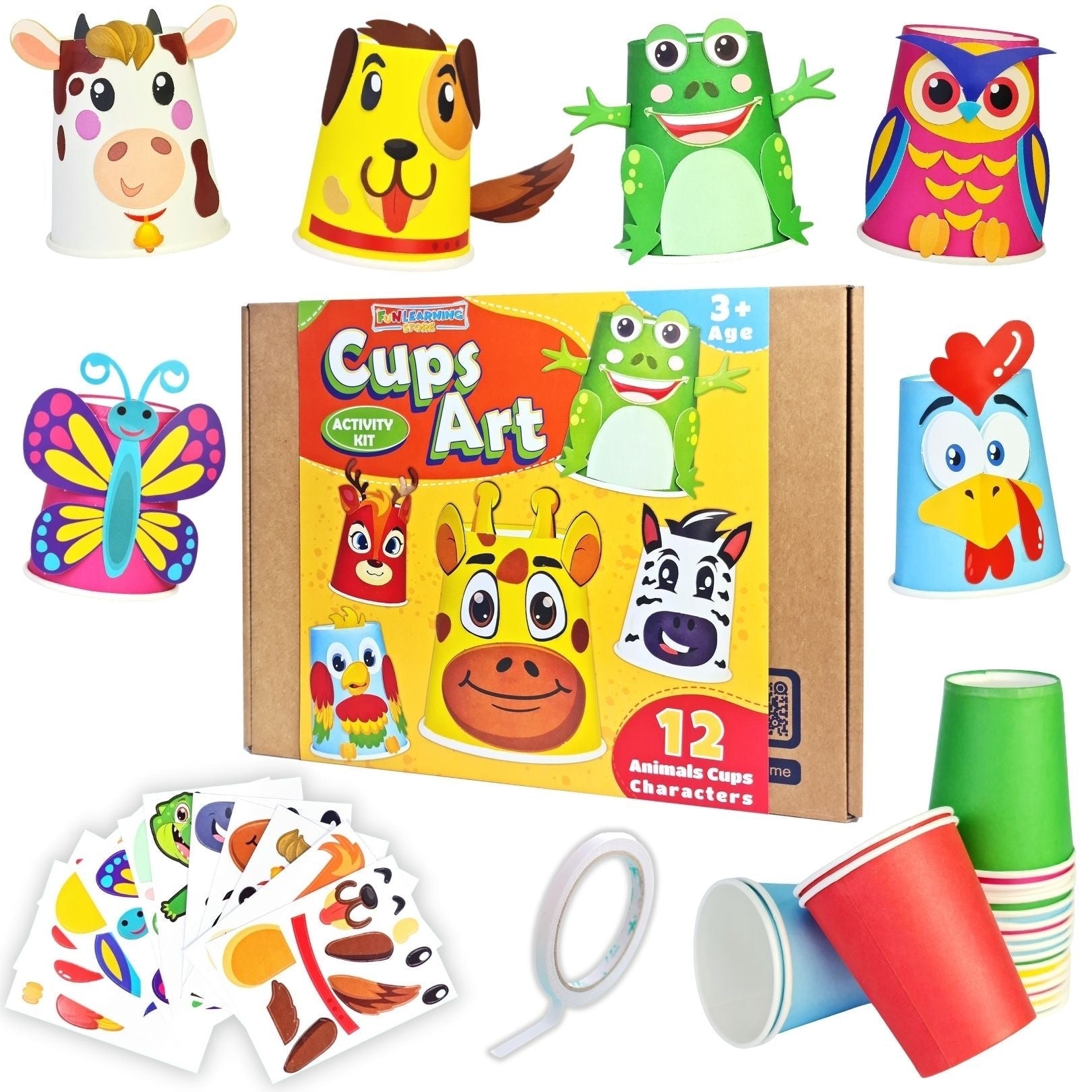 Cups Art Activity Kit For Kids - Fun Learning Store
