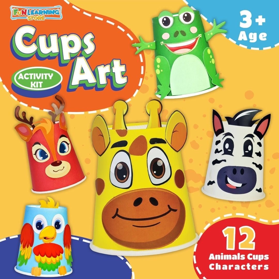 Cups Art Activity Kit For Kids - Fun Learning Store