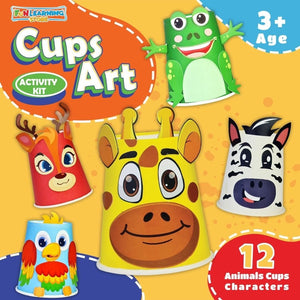 Cups Art Activity Kit For Kids - Fun Learning Store