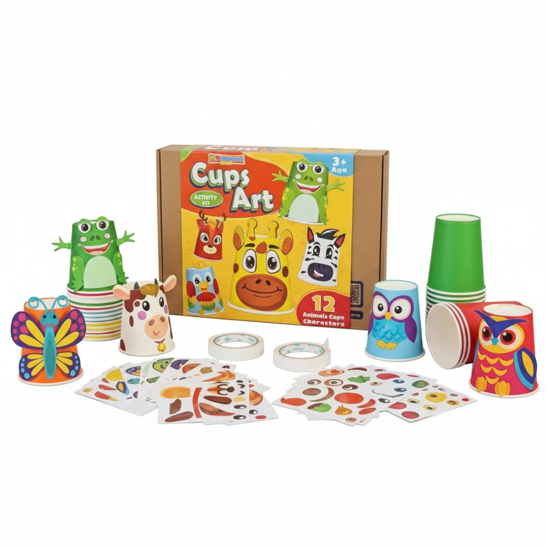 Cups Art Activity Kit For Kids - Fun Learning Store