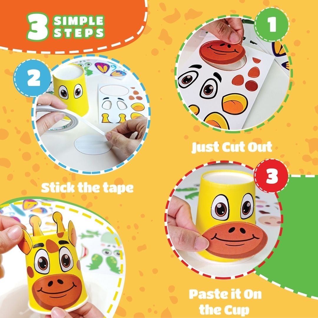 Cups Art Activity Kit For Kids - Fun Learning Store