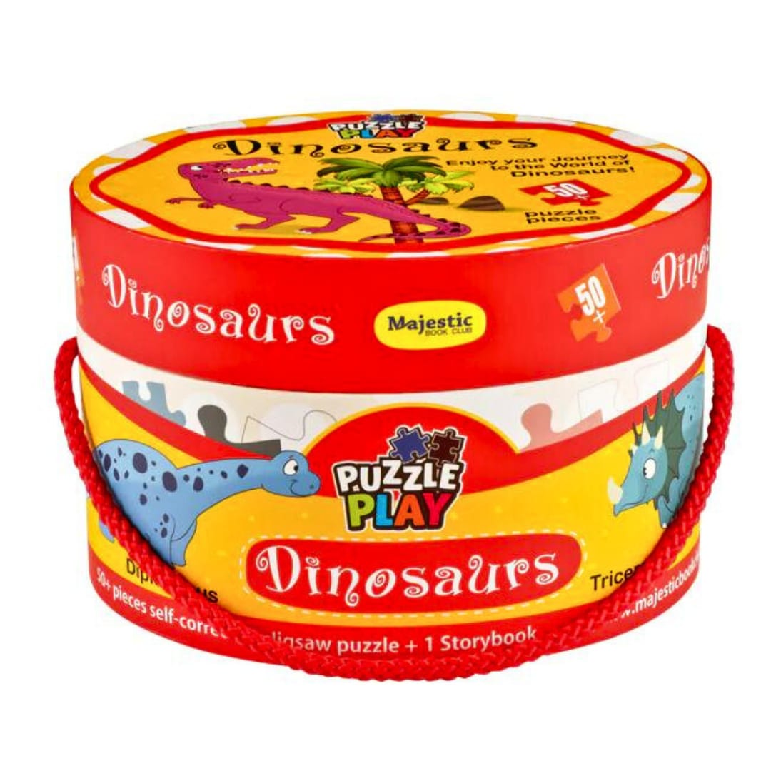 Dinosaurs | Puzzle Play | 50 Pieces With Interactive Book - Fun Learning Store