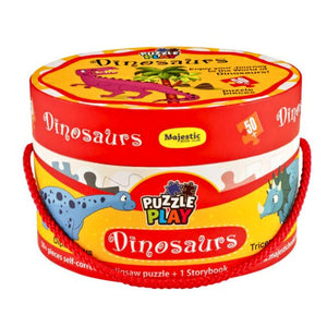 Dinosaurs | Puzzle Play | 50 Pieces With Interactive Book - Fun Learning Store