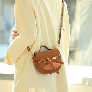 DIY Brown Leather Crossbody Bag Kit – Elegant Flap Design for Girls & Teachers - Fun Learning Store