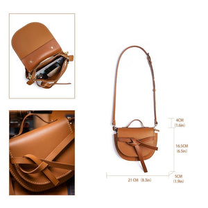 DIY Brown Leather Crossbody Bag Kit – Elegant Flap Design for Girls & Teachers - Fun Learning Store
