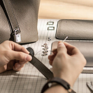 DIY Chic Brown Leather Bag Kit – Build - Your - Own Wide Base Tote for Girls - Fun Learning Store