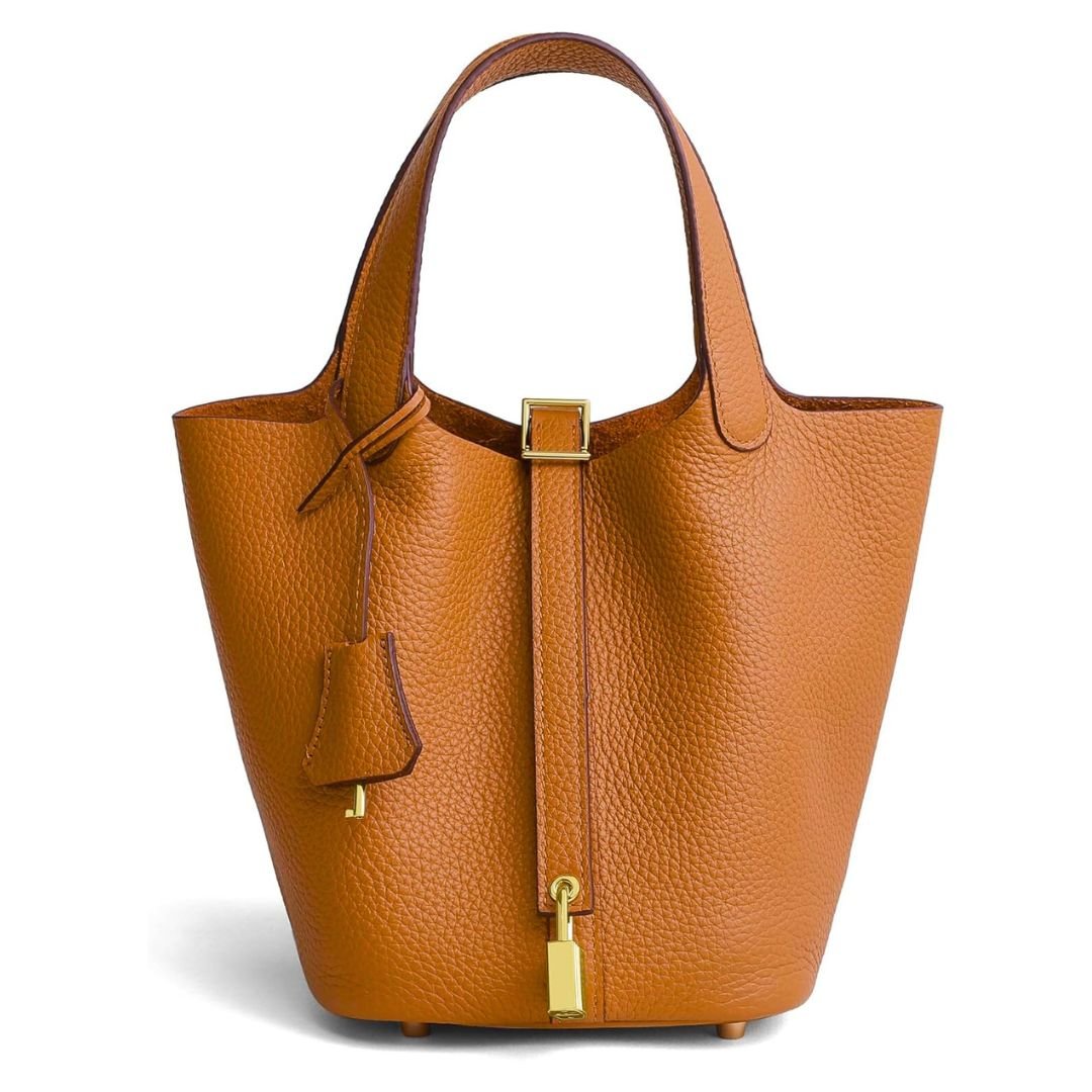 DIY Chic Brown Leather Bag Kit – Build - Your - Own Wide Base Tote for Girls - Fun Learning Store