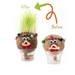 DIY Grass Doll Growing Craft | Eco - Friendly Craft Gift for Kids - Fun Learning Store