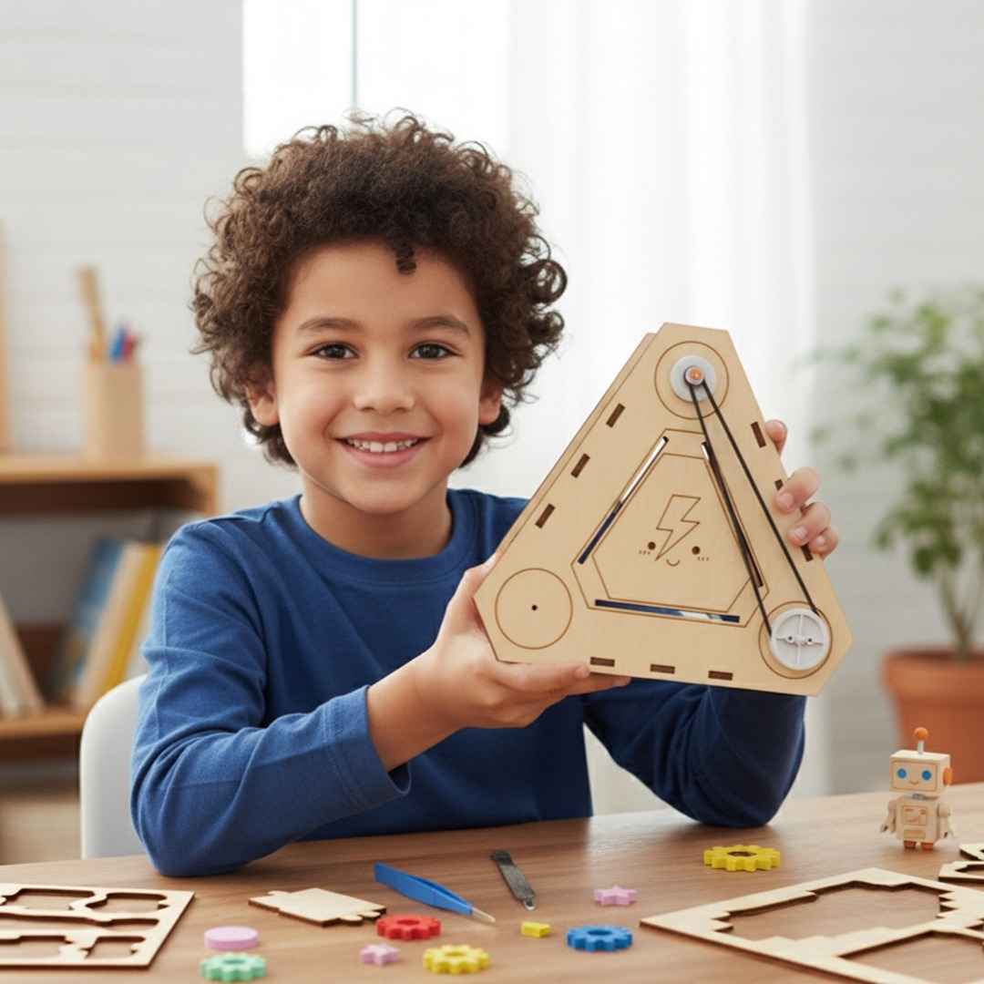 DIY Hand Generator: STEM Wooden 3D Puzzle Toy for Kids - Fun Learning Store