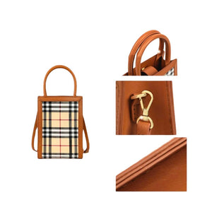 DIY Leather Bag Kit for Girls – Brown Checkered Style with Tutorial Guide - Fun Learning Store