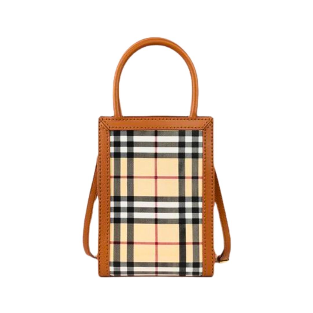 DIY Leather Bag Kit for Girls – Brown Checkered Style with Tutorial Guide - Fun Learning Store