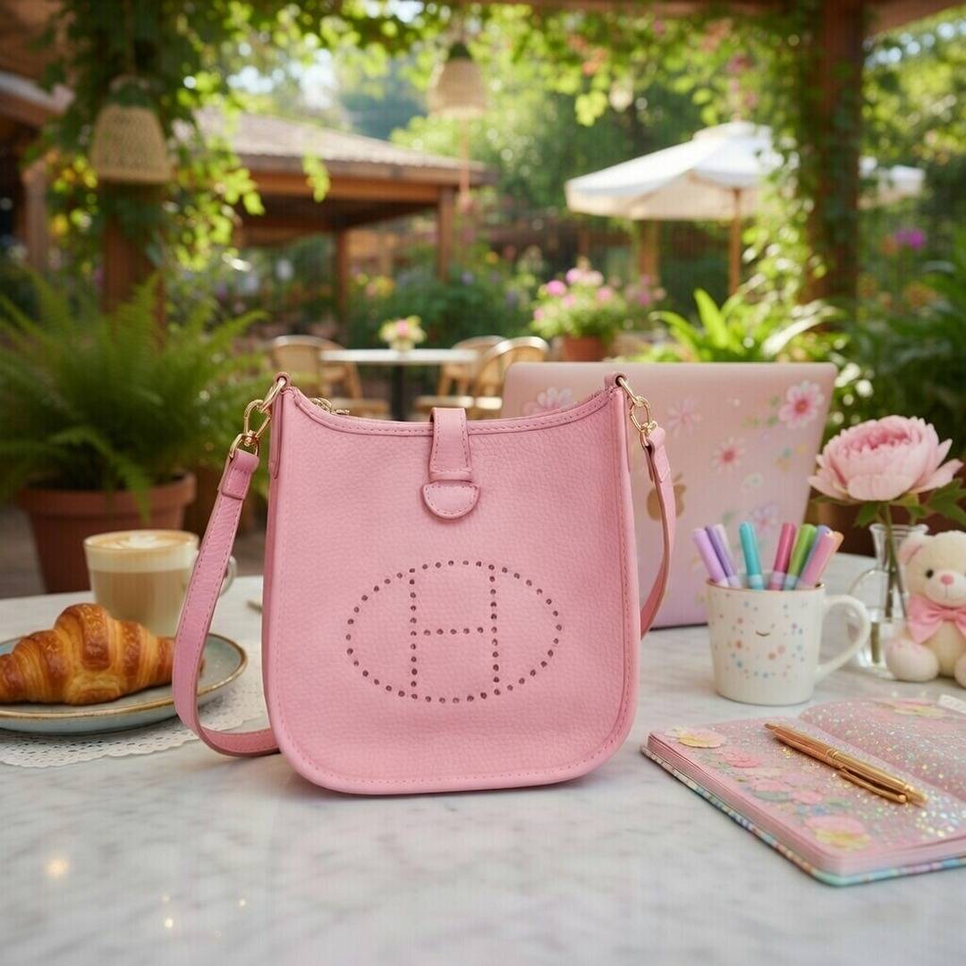 DIY Medium Leatherette Crossbody Bag Kit – Simple Elegance with “H” Detail & QR Assembly Guide - Fun Learning Store