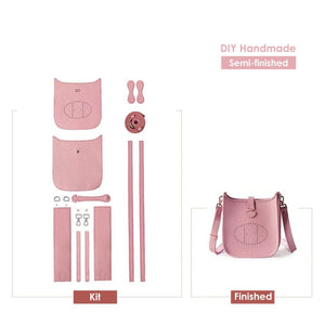 DIY Medium Leatherette Crossbody Bag Kit – Simple Elegance with “H” Detail & QR Assembly Guide - Fun Learning Store