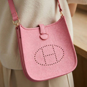 DIY Medium Leatherette Crossbody Bag Kit – Simple Elegance with “H” Detail & QR Assembly Guide - Fun Learning Store