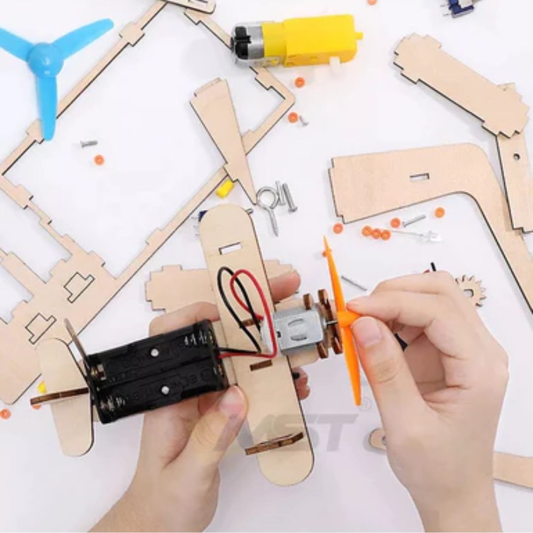 DIY Plane Glider: STEM Education Wooden Puzzle Toy for Children - Fun Learning Store