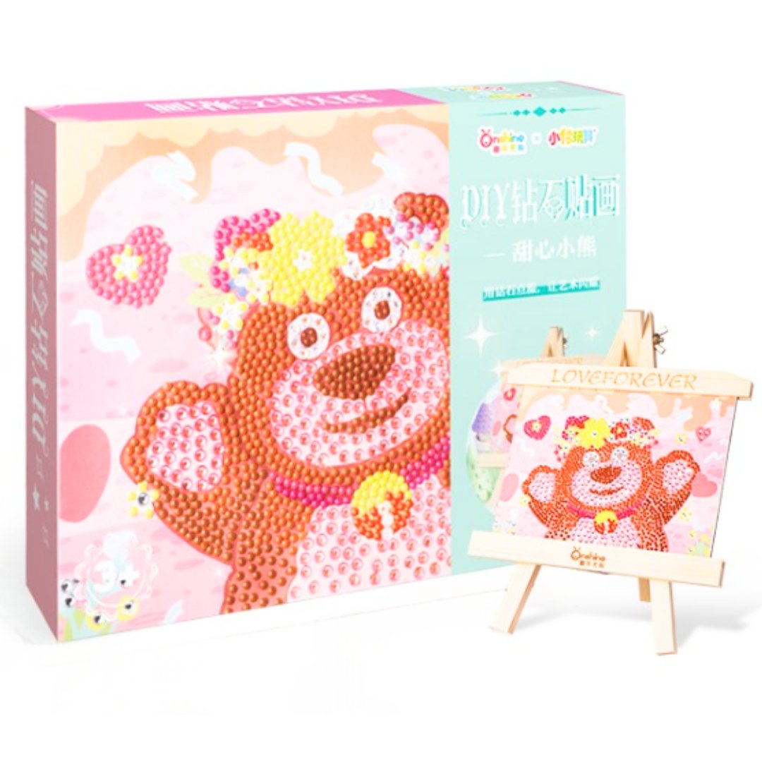 Introducing the Bear Diamond Painting Kit For Kids - Fun Learning Store