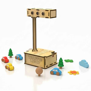 DIY Traffic Light: STEM Education Wooden Puzzle Toy for Children - Fun Learning Store