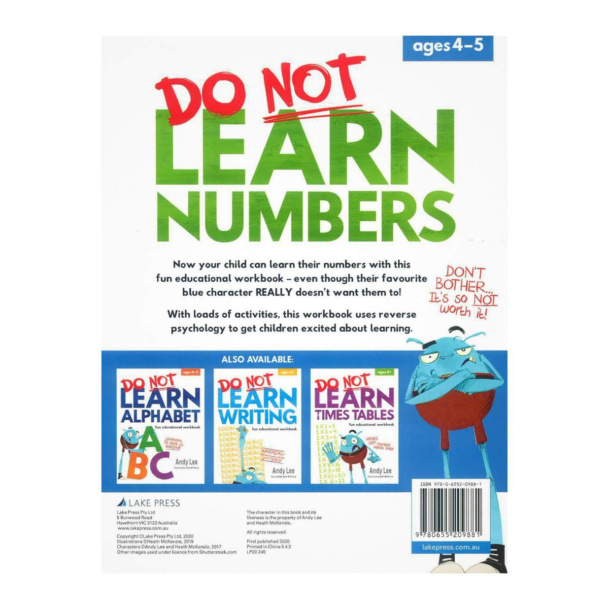 Do Not Learn Number 123 Workbook - The Reverse-Psychology Secret Every Curious Kid Needs! - Fun Learning Store