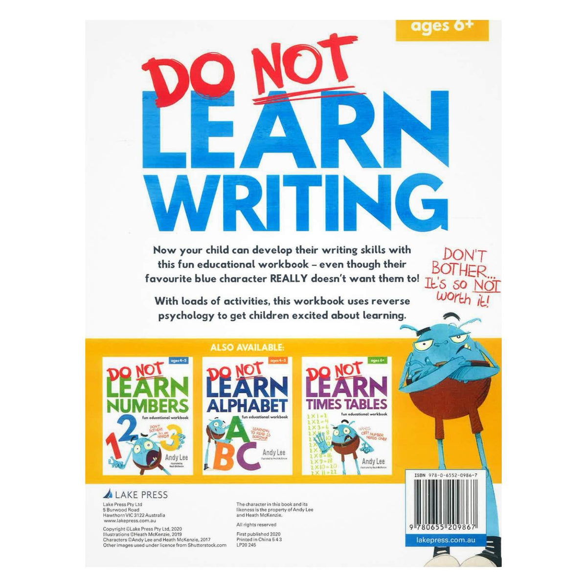 Do Not Learn Writing Workbook - The Reverse-Psychology Secret Every Curious Kid Needs! - Fun Learning Store
