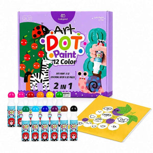 Dot Paint - 12 Color | Fun & Creative Dot Painting Kit for Kids – 3+ - Fun Learning Store