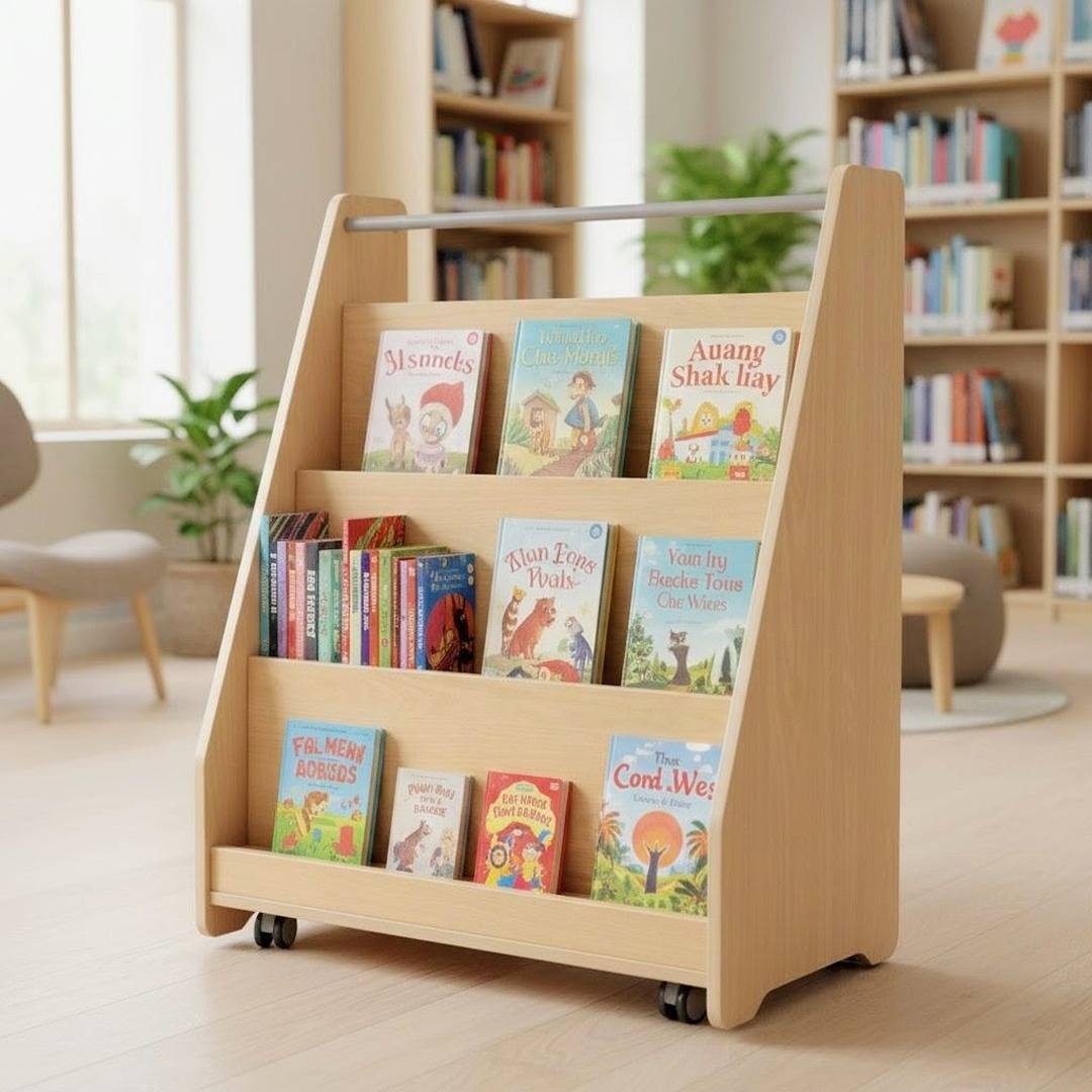 Double - Sided Display Book Unit – Durable Mobile Book Storage - Fun Learning Store