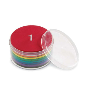 Double-Sided Magnetic Demonstration Rainbow Fraction Foam Circles - Fun Learning Store