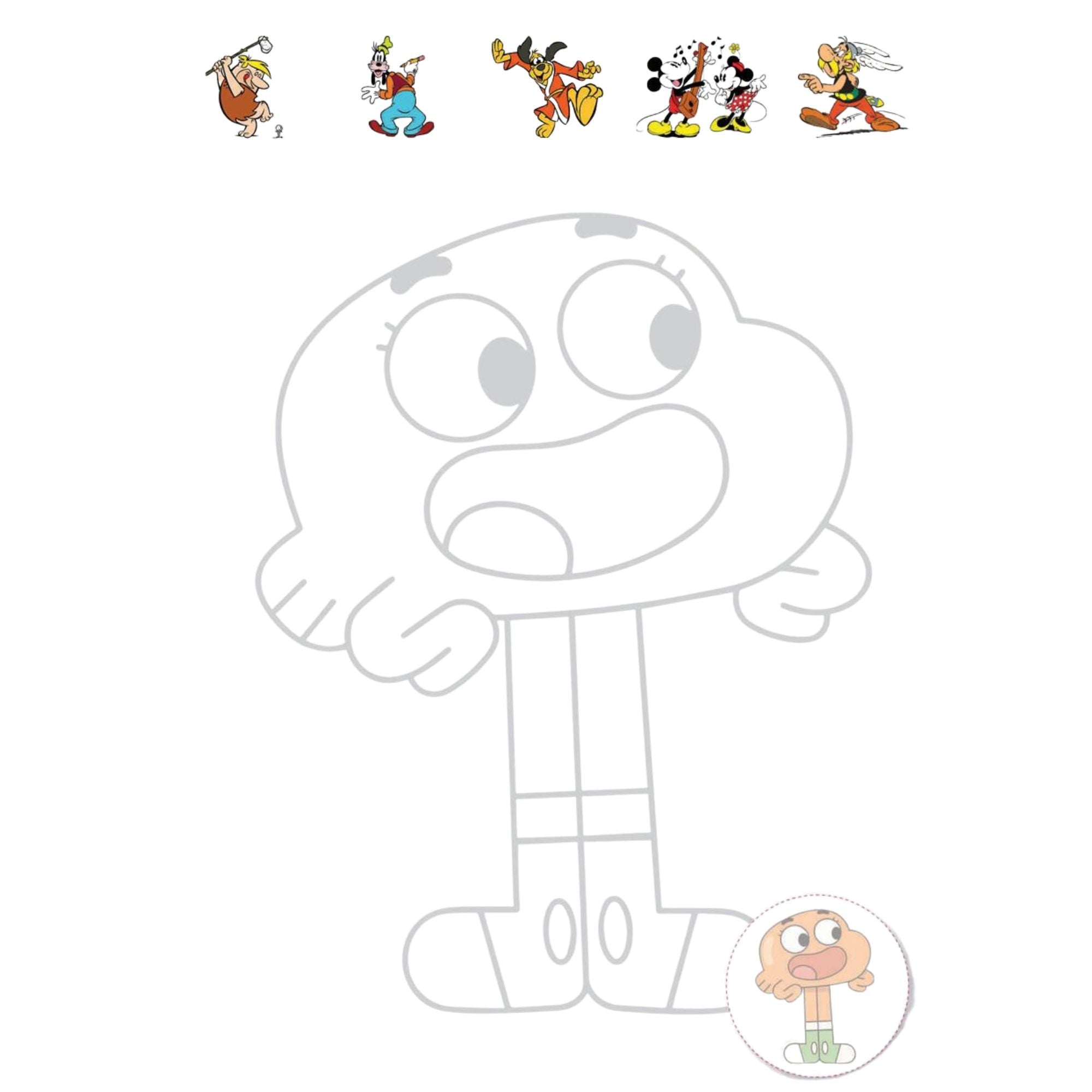 Draw And Color The Most Famous Cartoon Characters - Fun Learning Store