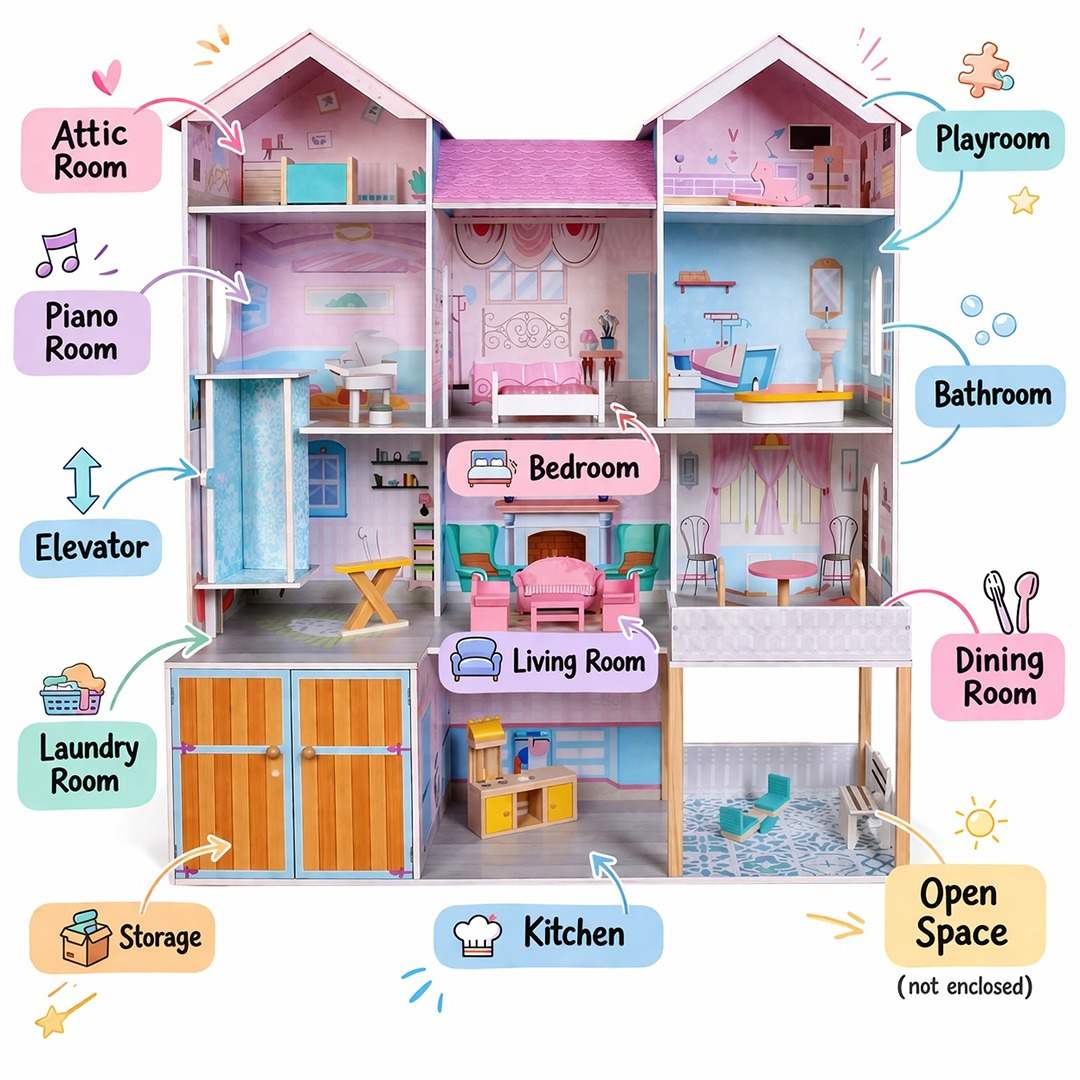 Dreamy Mansion Dollhouse: The Ultimate World of Imagination! - Fun Learning Store