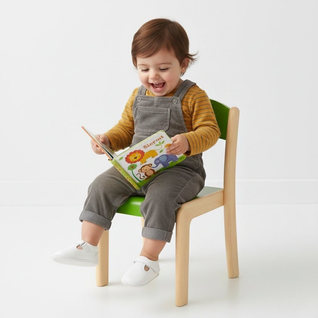 Durable Deluxe Wooden Chair for Children – Green | Perfect for Classrooms, Schools & Nurseries - Fun Learning Store