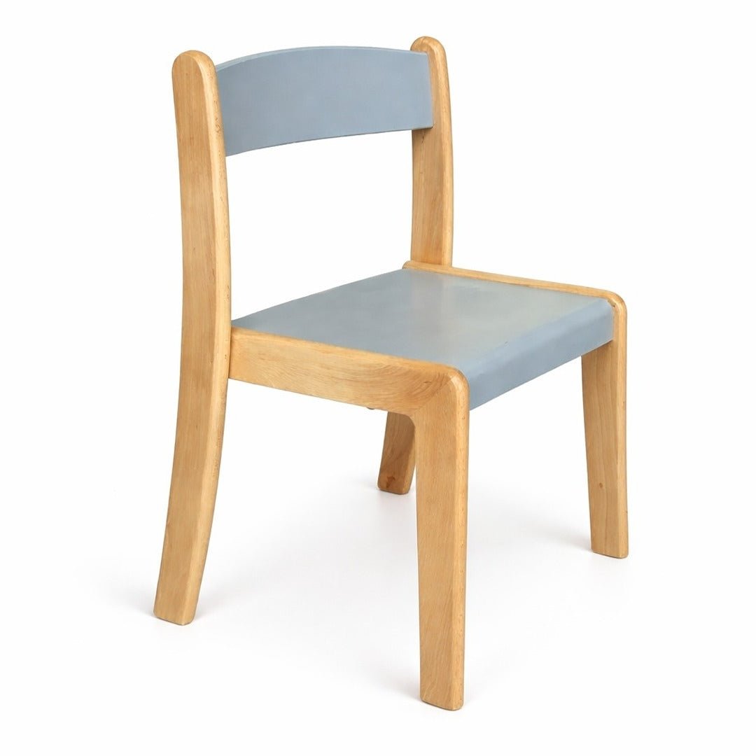 Durable Deluxe Wooden Chair for Classrooms, Schools & Nurseries – Elegant Grey Finish - Fun Learning Store