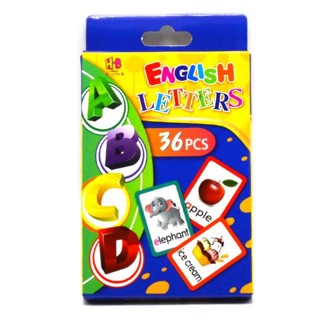 Early Learning Educational Teaching Flash Cards - 36 Pcs of English letters | Interactive Learning Tool for Kids - Fun Learning Store