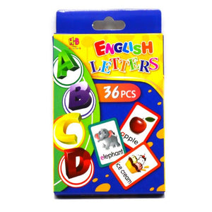 Early Learning Educational Teaching Flash Cards - 36 Pcs of English letters | Interactive Learning Tool for Kids - Fun Learning Store