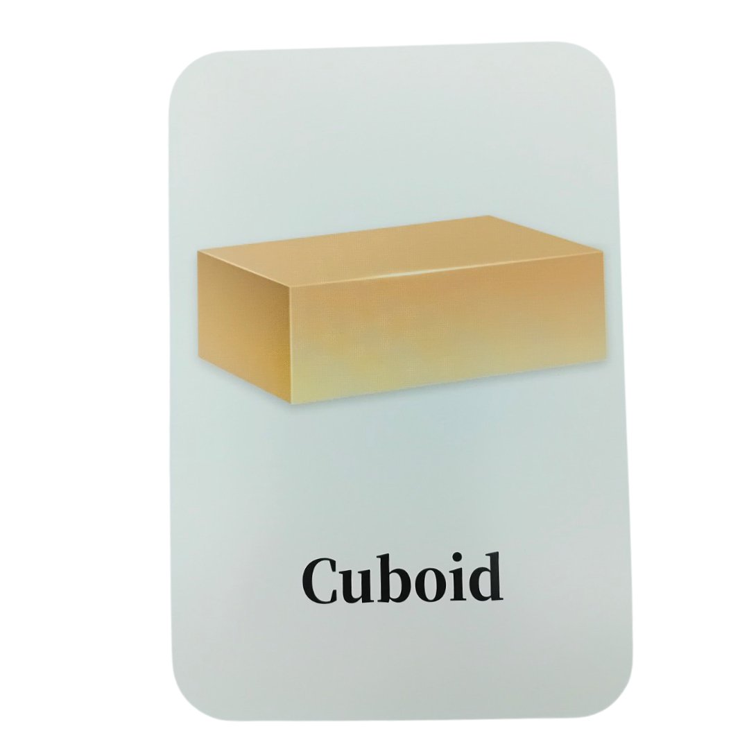 Early Learning Educational Teaching Flash Cards - 36 Pcs of Shapes | Interactive Learning Tool for Kids - Fun Learning Store