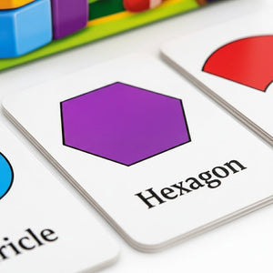 Early Learning Educational Teaching Flash Cards - 36 Pcs of Shapes | Interactive Learning Tool for Kids - Fun Learning Store