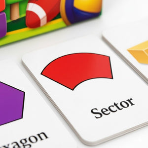 Early Learning Educational Teaching Flash Cards - 36 Pcs of Shapes | Interactive Learning Tool for Kids - Fun Learning Store
