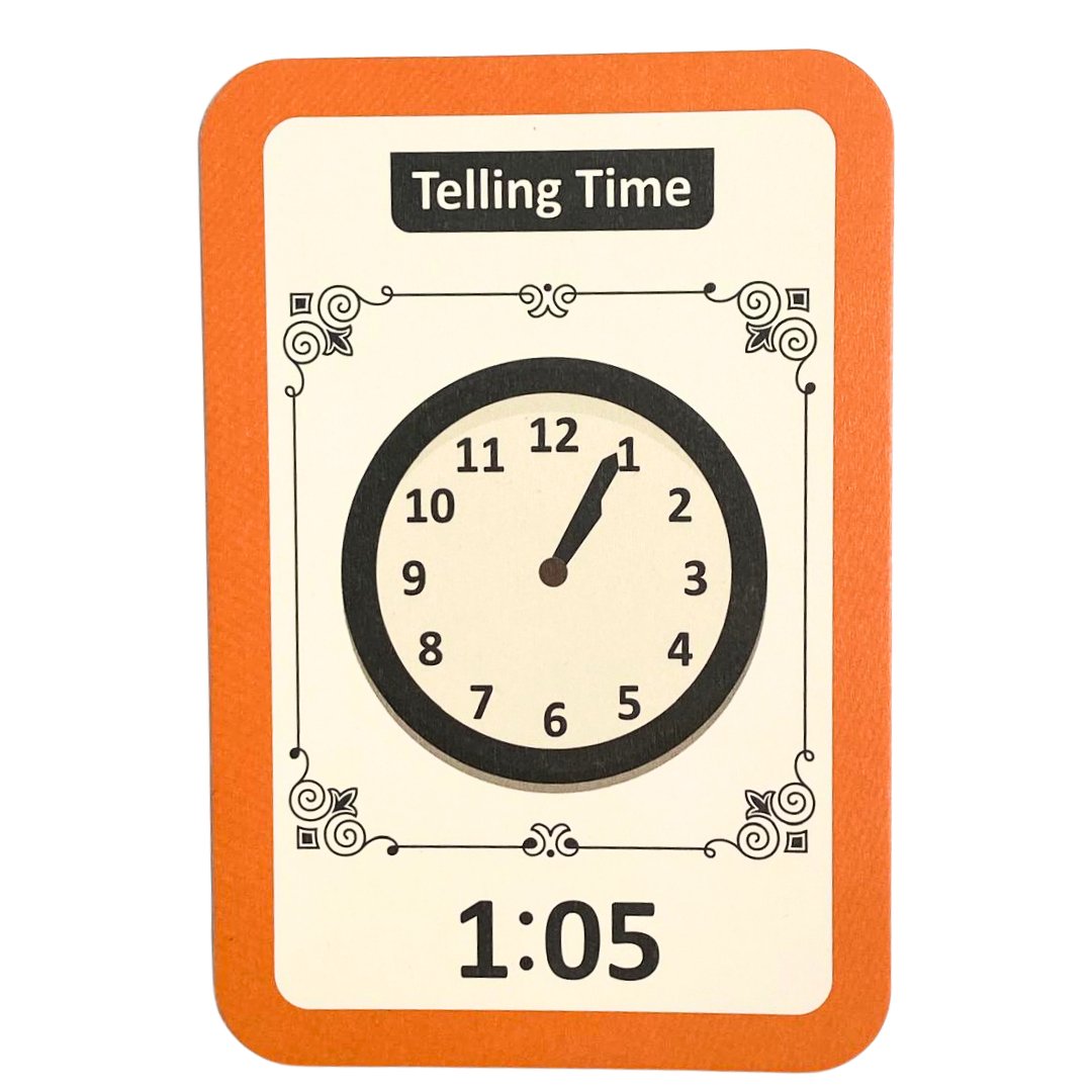 Early Learning Educational Teaching Flash Cards - 36 Pcs of Time Learning | Interactive Time - Telling for Kids - Fun Learning Store