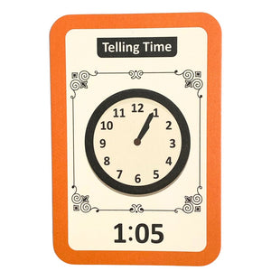 Time Timer Flash Card Early Learning Educational Teaching Flash Cards - 36 Pcs of Time ...