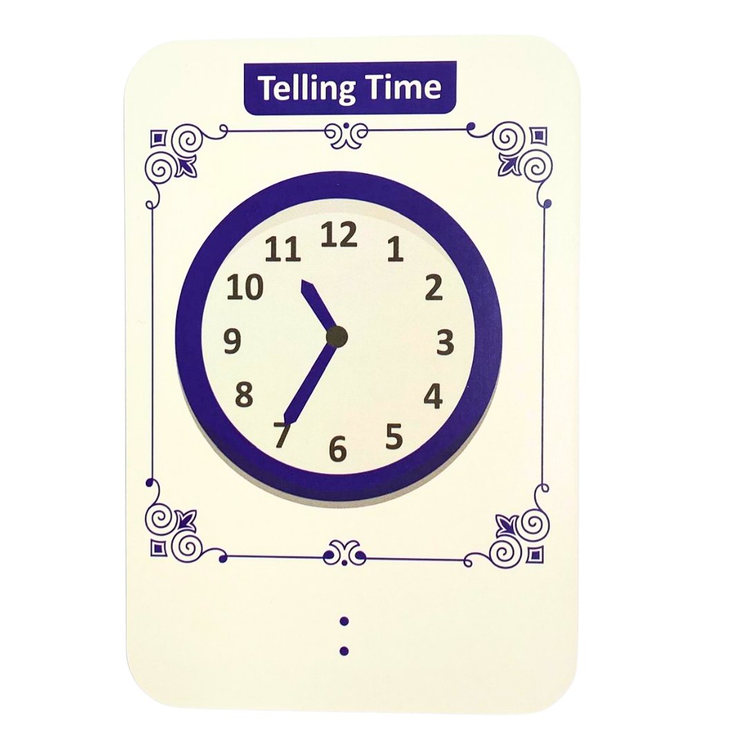 Early Learning Educational Teaching Flash Cards - 36 Pcs of Time Learning | Interactive Time - Telling for Kids - Fun Learning Store