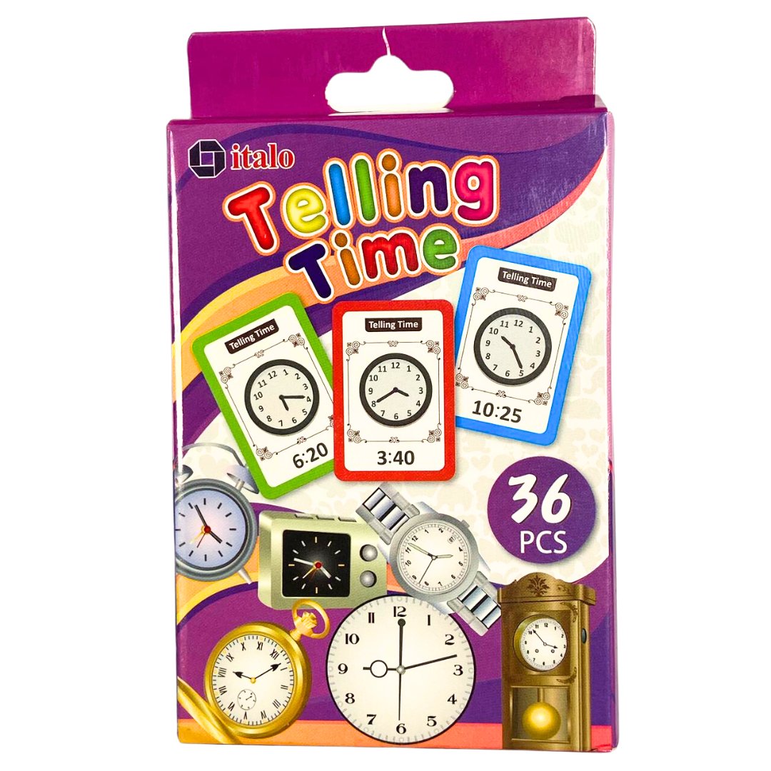 Early Learning Educational Teaching Flash Cards - 36 Pcs of Time Learning | Interactive Time - Telling for Kids - Fun Learning Store