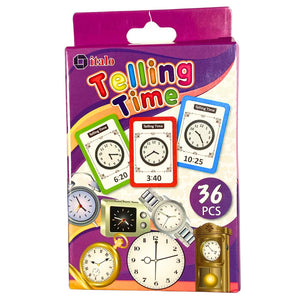 Early Learning Educational Teaching Flash Cards - 36 Pcs of Time Learning | Interactive Time - Telling for Kids - Fun Learning Store