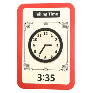 Early Learning Educational Teaching Flash Cards - 36 Pcs of Time Learning | Interactive Time - Telling for Kids - Fun Learning Store