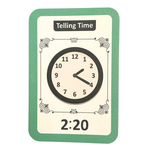 Early Learning Educational Teaching Flash Cards - 36 Pcs of Time Learning | Interactive Time - Telling for Kids - Fun Learning Store