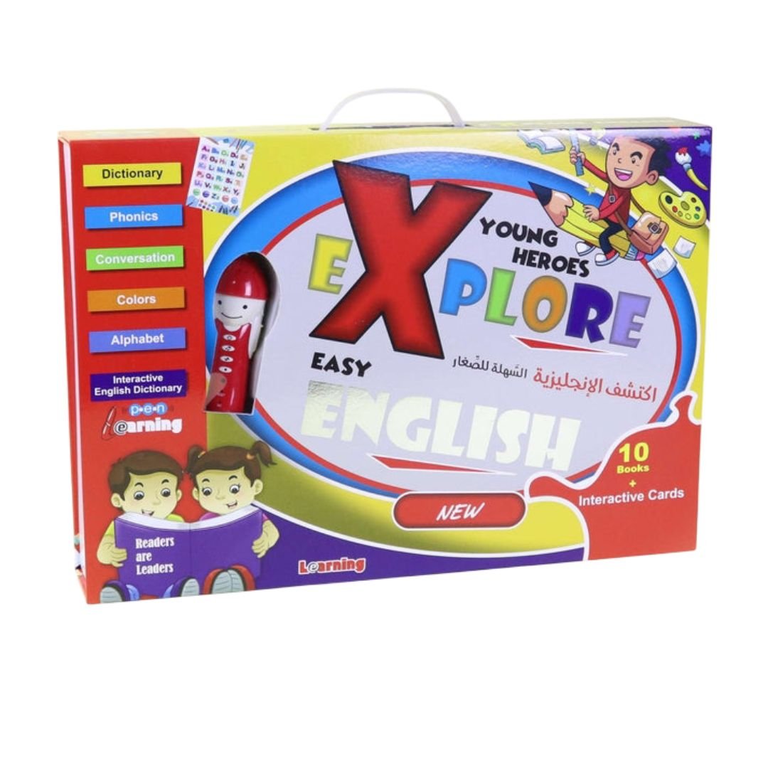 Easy English Learning for Kids: 10 - Book Set with Talking Pen | Fun & Interactive - Fun Learning Store