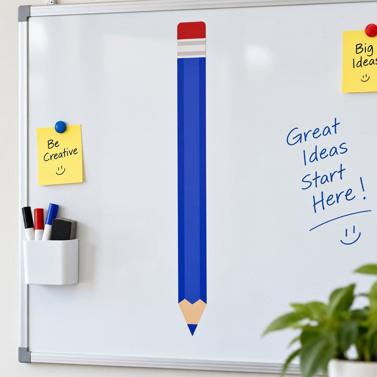 Educational Board Divider Pencil Design – 1-Meter Magnetic Whiteboard Organizer - Fun Learning Store