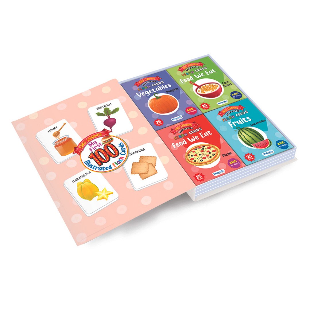 Educational Early Learning Flash Cards | Explore the Delight of Fruits and Vegetables - Fun Learning Store