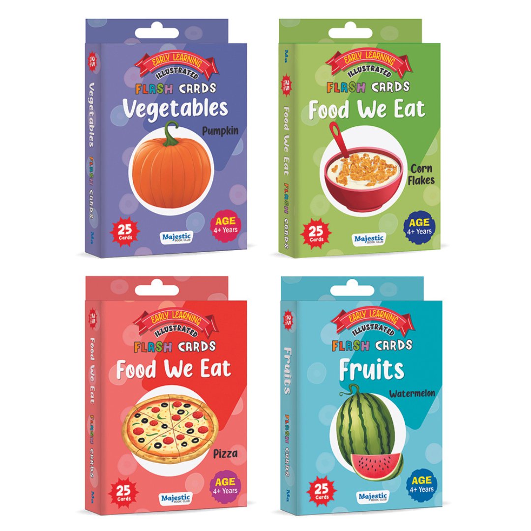 Educational Early Learning Flash Cards | Explore the Delight of Fruits and Vegetables - Fun Learning Store